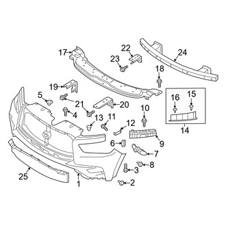 Infiniti OE - Front Bumper & Grille - Bumper & Components (Upper Cover & Components)