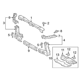 Infiniti OE - Front Radiator Support Splash Shield