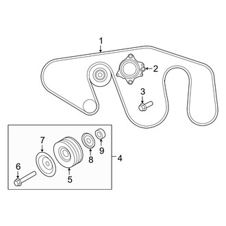 Infiniti OE - Accessory Drive Belt Idler Pulley