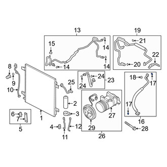 Infiniti OE - Front Lower A/C Refrigerant Line O-Ring