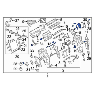Infiniti OE - Front HVAC Unit Case Assembly