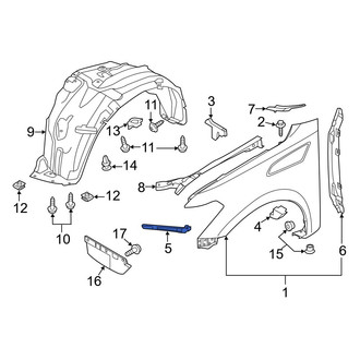 Infiniti OE - Left Fender Bracket