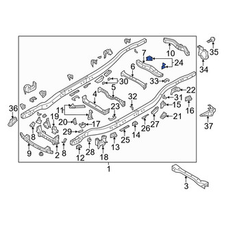 Infiniti OE - Right Frame Stiffener