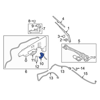 Infiniti OE - Windshield Washer Pump