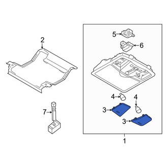 Infiniti OE - Left Map Light Lens