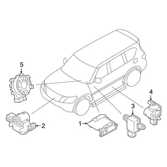 Infiniti OE - Restraint Systems - Air Bag Components (Modules & Sensors)