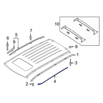 Infiniti OE - Right Roof Molding Seal