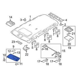 Infiniti OE - Left Sun Visor