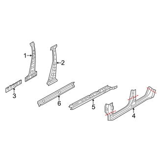 Infiniti OE - Pillars, Rocker & Floor - Center Pillar & Rocker