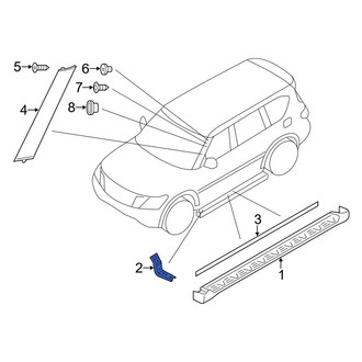Infiniti OE - Running Board Mounting Bracket