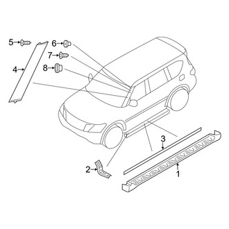 Infiniti OE - Pillars, Rocker & Floor - Exterior Trim