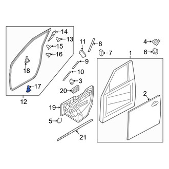 Infiniti OE - Door Seal Clip