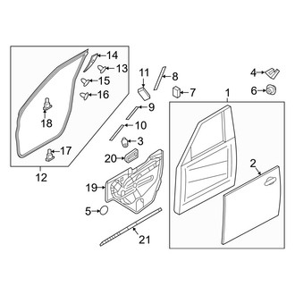 Infiniti OE - Front Door - Door & Components