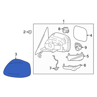 Infiniti OE - Front Left Door Mirror Cover