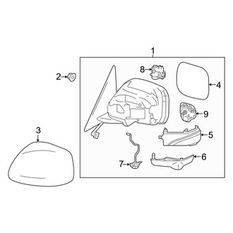 Infiniti OE - Front Door - Outside Mirrors