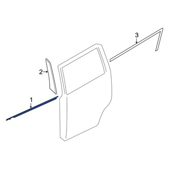 Infiniti OE - Rear Left Door Belt Molding