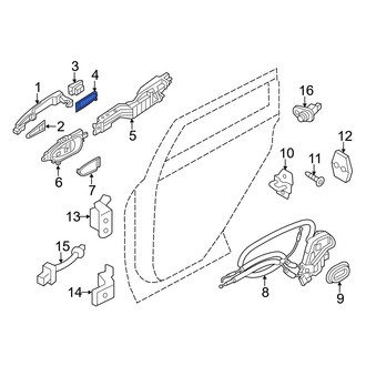 Infiniti OE - Front Exterior Door Handle Gasket