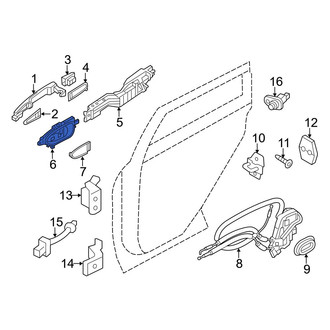 Infiniti OE - Rear Right Inner Interior Door Handle