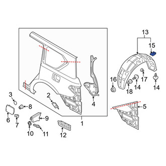 Infiniti OE - Rocker Panel Molding Grommet