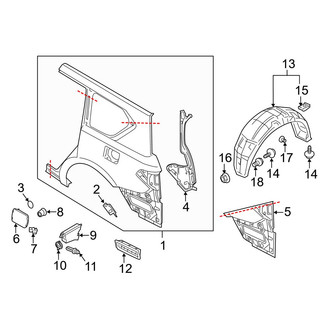 Infiniti OE - Quarter Panel & Components