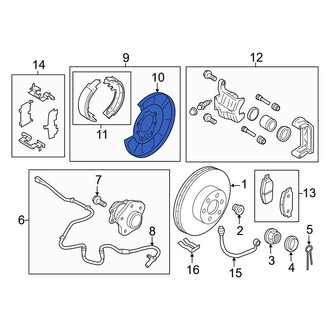 Infiniti OE - Rear Right Brake Backing Plate