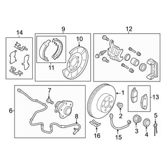 Infiniti OE - Rear Suspension - Brake Components
