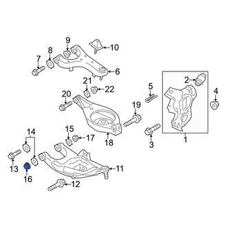 Infiniti OE - Upper Suspension Control Arm Nut