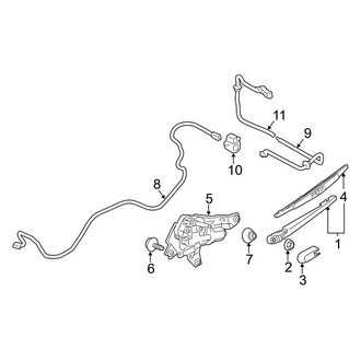 Infiniti OE - Lift Gate - Wiper & Washer Components