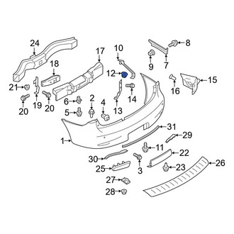 Infiniti OE - Engine Coolant Reservoir Nut