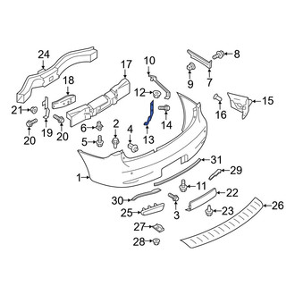 Infiniti OE - Left Inner Bumper Cover Brace