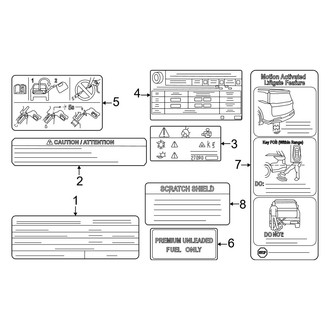 Infiniti OE - Information Labels - Labels