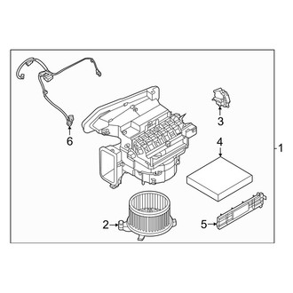 Infiniti OE - Air Conditioner & Heater - Front Blower