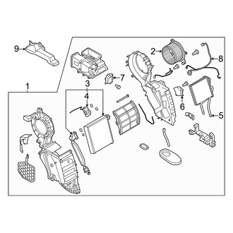 Infiniti OE - Air Conditioner & Heater - Rear Evaporator