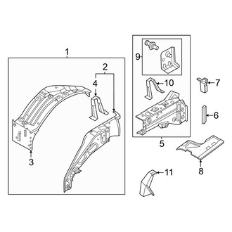 Infiniti OE - Fender - Structural Components & Rails
