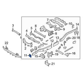 Infiniti OE - Front Frame Rail End