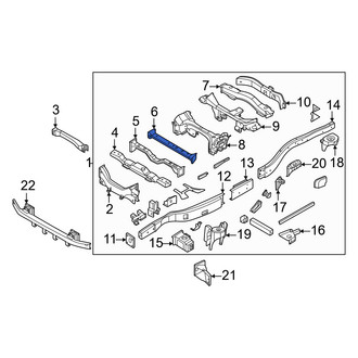 Infiniti OE - Center Rear Frame Crossmember