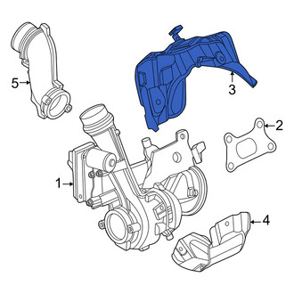 Infiniti OE - Left Upper Turbocharger Mount Heat Shield