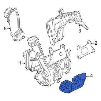 Infiniti OE - Left Lower Turbocharger Mount Heat Shield