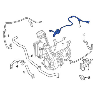 Infiniti OE - Left Turbocharger Oil Line