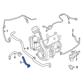 Infiniti OE - Left Turbocharger Oil Line