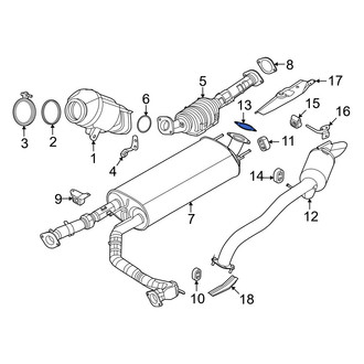 Infiniti OE - Rear Exhaust Tail Pipe Gasket