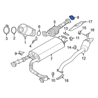 Infiniti OE - Rear Forward Catalytic Converter Gasket