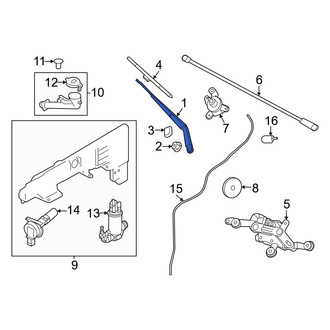 Infiniti OE - Front Left Wiper Arm