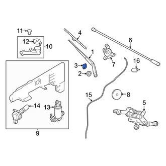 Infiniti OE - Wiper Arm Cap