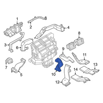 Infiniti OE - Front Left Lower Instrument Panel Air Duct