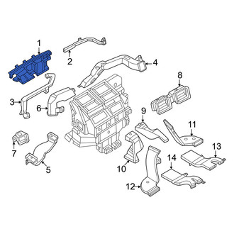 Infiniti OE - Front Windshield Defroster Nozzle