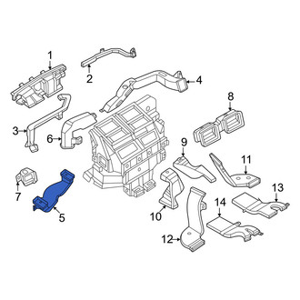 Infiniti OE - Front Center Left Instrument Panel Air Duct