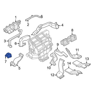 Infiniti OE - Front Left Outer Instrument Panel Air Duct