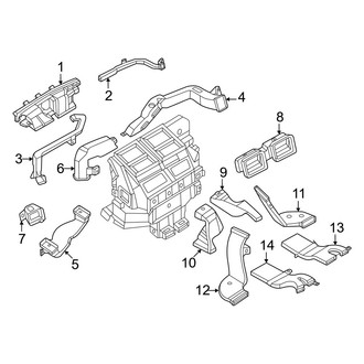 Infiniti OE - Instrument Panel - Ducts (Front)