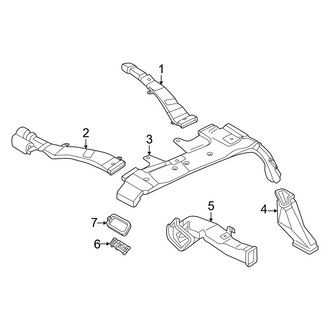 Infiniti OE - Instrument Panel - Ducts (Rear)